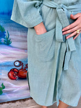 Load image into Gallery viewer, Japanese style kimono robe from natural, hand loom and sustainable fabric.