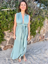 Load image into Gallery viewer, Long goddess boho dress from raw cotton.