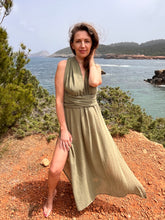 Load image into Gallery viewer, Long boho dress from raw organic cotton.