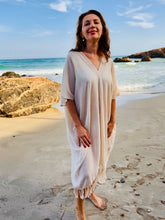 Load image into Gallery viewer, Kaftan from raw organic cotton.