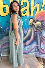Load image into Gallery viewer, Long goddess boho dress from raw cotton.