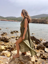 Load image into Gallery viewer, Long boho dress from raw organic cotton.