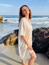 Load image into Gallery viewer, Kaftan from raw organic cotton.