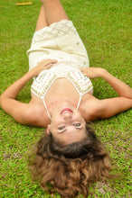 Load image into Gallery viewer, Boho crochet dress with shells.