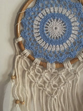 Load image into Gallery viewer, Baby blue dreamcatcher/ blue dream catcher/nursery decor/ gift for a baby boy.