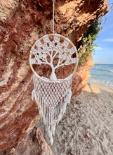 Load image into Gallery viewer, Big tree of life dreamcatcher with feathers.
