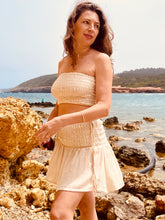 Load image into Gallery viewer, Mini skirt from hand woven raw organic cotton.
