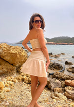 Load image into Gallery viewer, Mini skirt from hand woven raw organic cotton.
