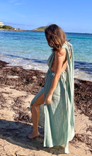 Load image into Gallery viewer, Long goddess boho dress from raw cotton.
