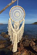 White dream catcher without feathers.
