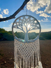 Load image into Gallery viewer, Tree of life with feathers and rattan.
