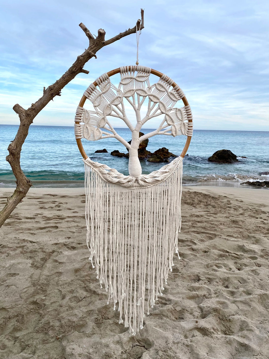 Big macrame tree of life wall hanging.