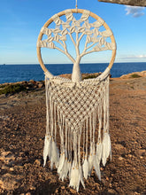 Load image into Gallery viewer, Tree of life with feathers and rattan.
