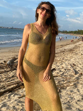 Load image into Gallery viewer, Transparent long dress/bikini cover up.
