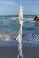 Big tree of life dreamcatcher with feathers.