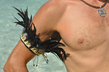 Load image into Gallery viewer, Dark feathers armband, choker or anklet.
