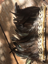 Load image into Gallery viewer, Black feathers armband/choker.
