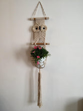 Load image into Gallery viewer, Macrame plant hanger.
