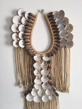 Load image into Gallery viewer, Big shell necklace wall decor.
