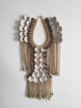 Load image into Gallery viewer, Big shell necklace wall decor.
