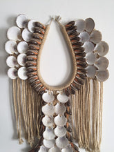 Load image into Gallery viewer, Big shell necklace wall decor.
