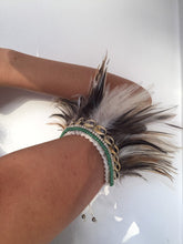 Load image into Gallery viewer, Tribal feathers armband, choker or anklet.
