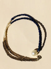 Load image into Gallery viewer, Necklace with South Sea pearl and semi precious stones.
