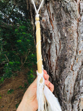 Load image into Gallery viewer, Cute dream catcher with feathers and wooden frame.
