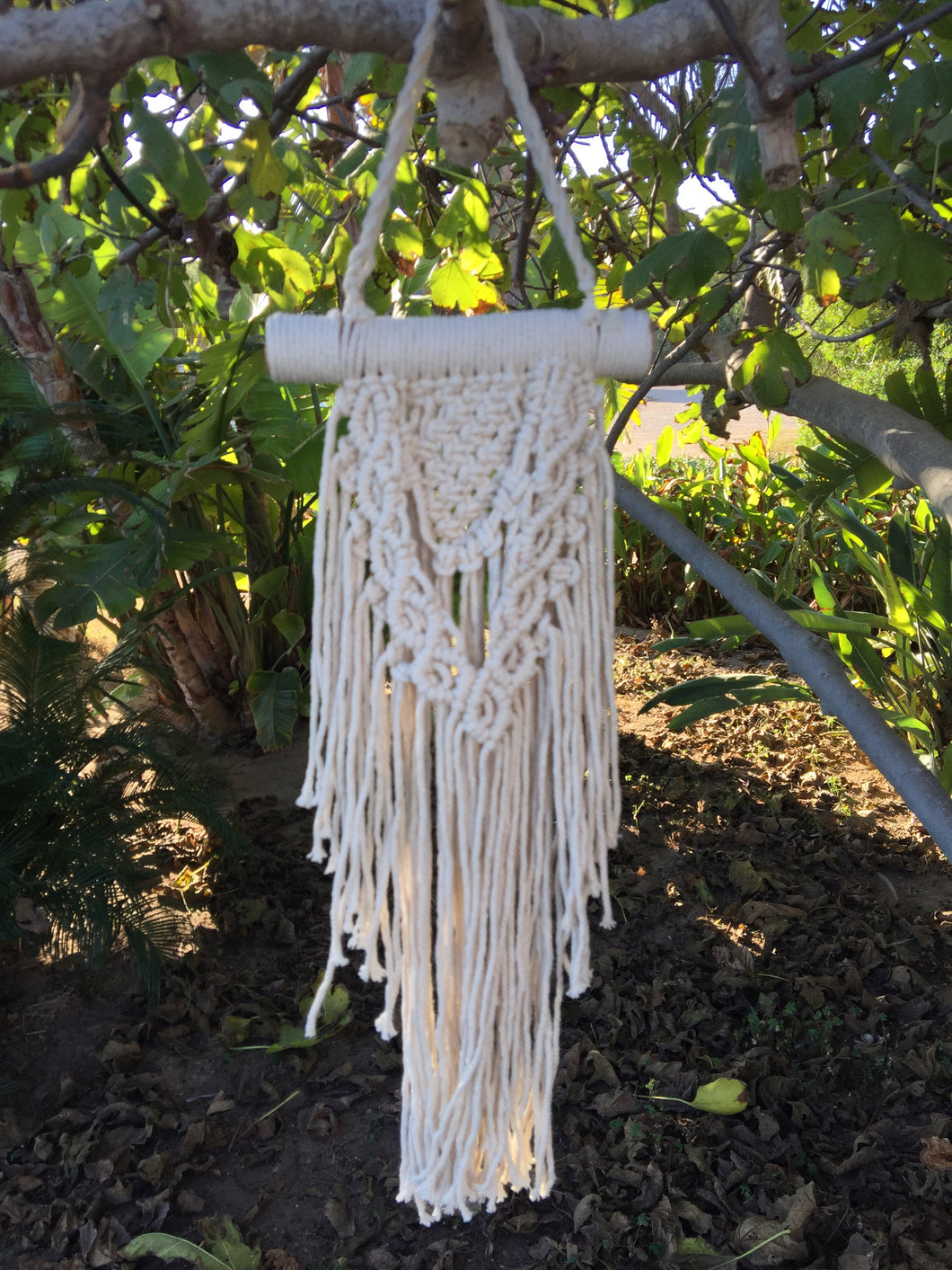 Small macrame wall decor.